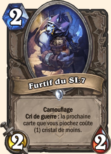 Furtif du SI:7 carte Hearhstone