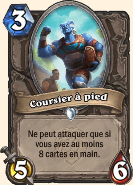 Coursier a pied carte Hearhstone