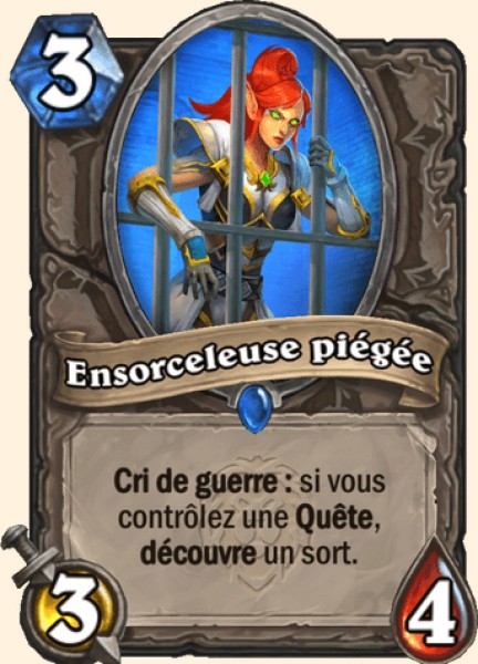 Ensorceleuse piegee carte Hearhstone