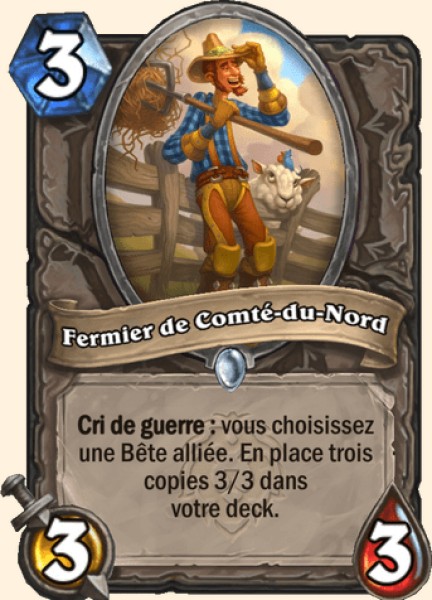 Fermier de Comte-du-Nord carte Hearhstone