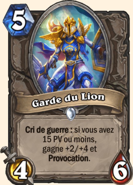 Garde du Lion carte Hearhstone