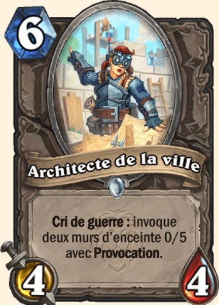 Architecte de la ville carte Hearhstone