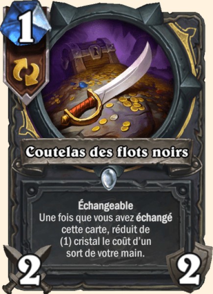 Coutelas des flots noirs carte Hearhstone