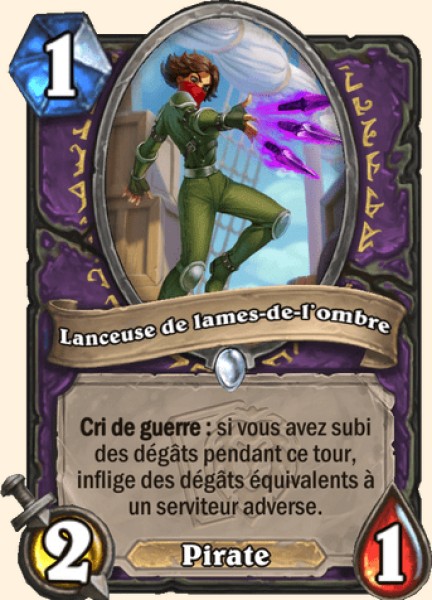 Lanceuse de lames-de-l'ombre carte Hearhstone
