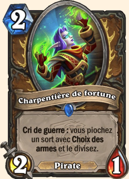 Charpentiere de fortune carte Hearhstone