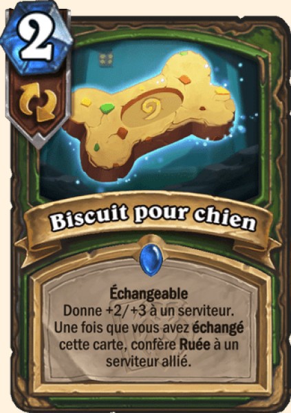 Biscuit pour chien carte Hearhstone