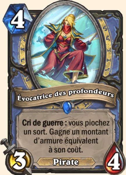 Evocatrice des profondeurs carte Hearhstone