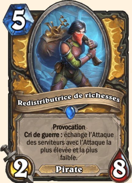 Redistributrice de richesses carte Hearhstone