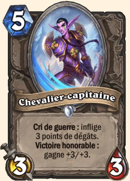 Chevalier-capitaine carte Hearhstone