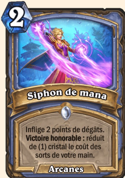 Siphon de mana carte Hearhstone