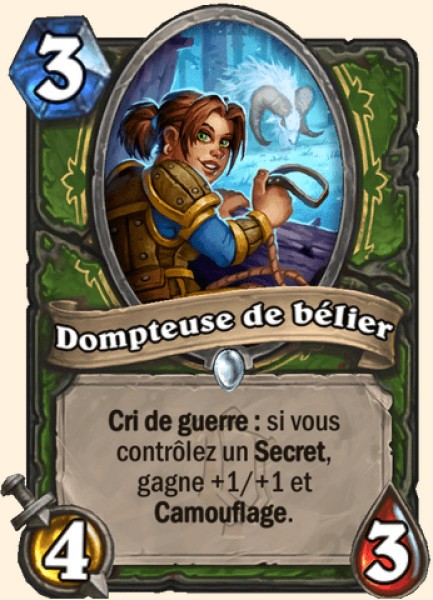 Dompteuse de belier carte Hearhstone