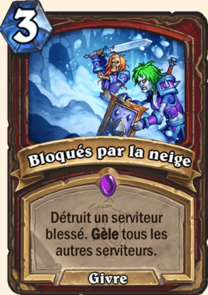 Bloques par la neige carte Hearhstone