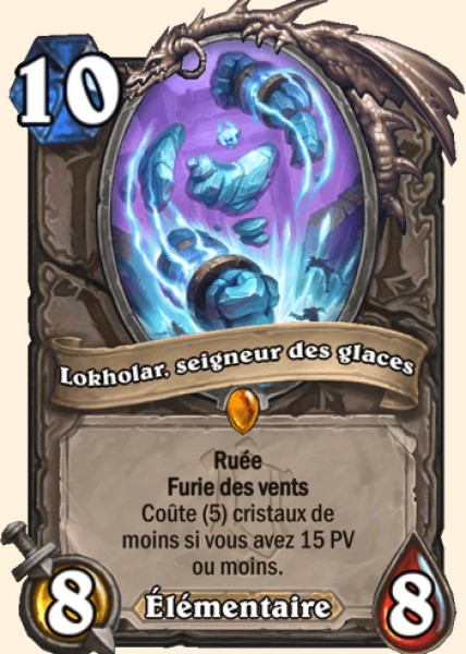 Lokholar, seigneur de glace carte Hearhstone