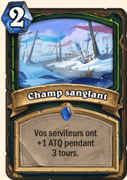 Champ sanglant carte Hearhstone