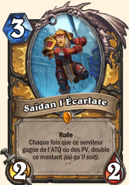 Saidan l'ecarlate carte Hearhstone