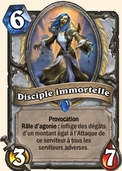 Disciple immortelle carte Hearhstone