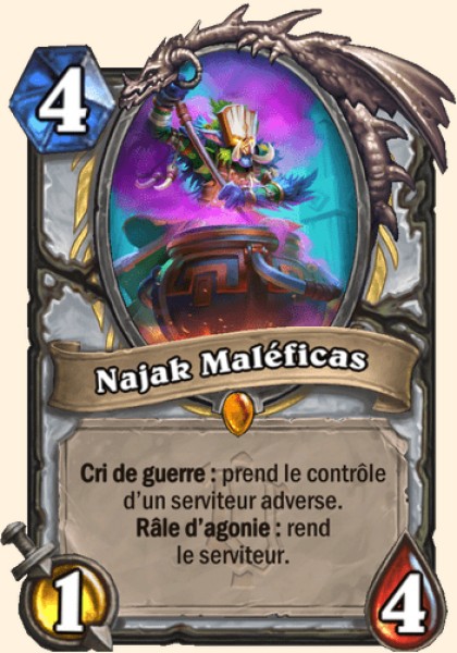 Najak Maleficas carte Hearhstone