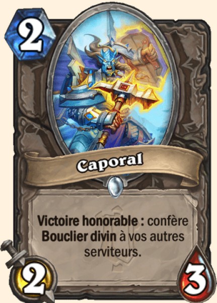 Caporal carte Hearhstone
