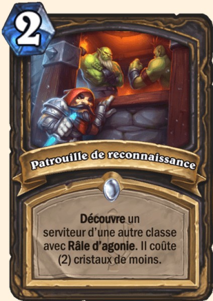 Patrouille de reconnaissance carte Hearhstone