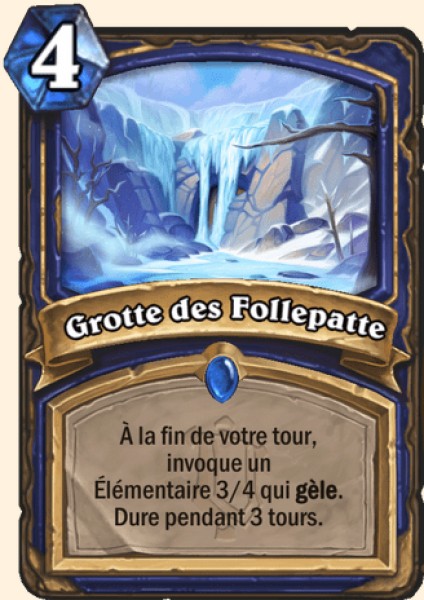 Grotte des Follepatte carte Hearhstone