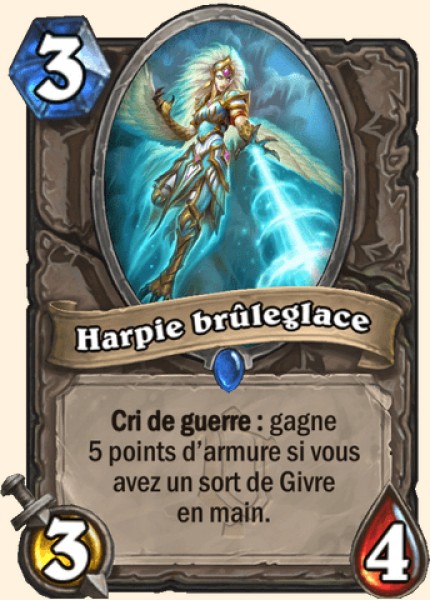 Harpie bruleglace carte Hearhstone