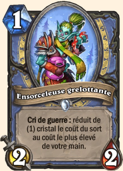 Ensorceleuse grelottante carte Hearhstone