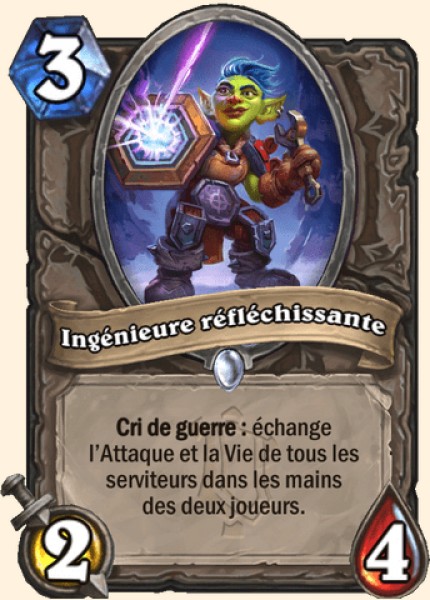 Ingenieure reflechissante carte Hearhstone