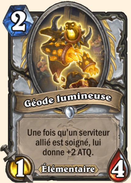 Geode lumineuse carte Hearhstone