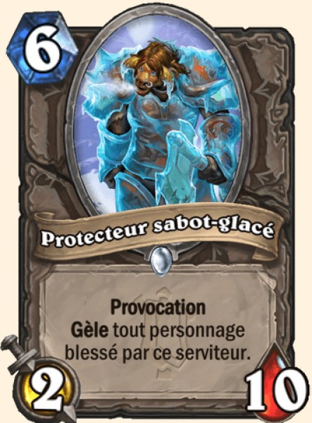 Protecteur sabot-glace carte Hearhstone