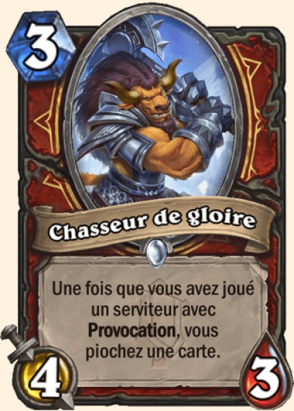 Chasseur de gloire carte Hearhstone