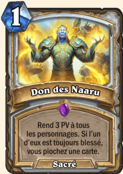 Don des Naaru carte Hearhstone