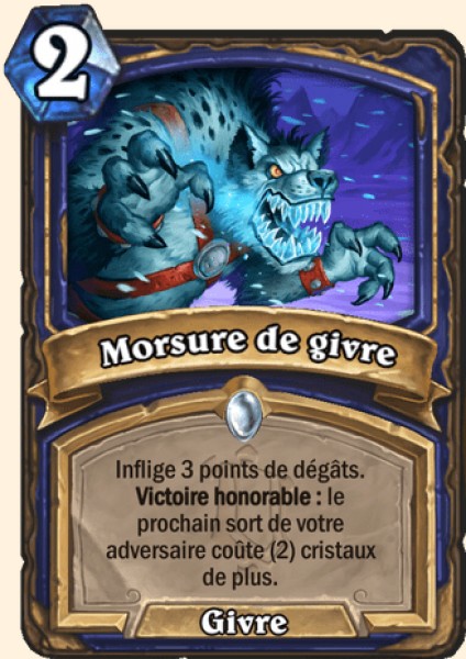 Morsure de givre carte Hearhstone