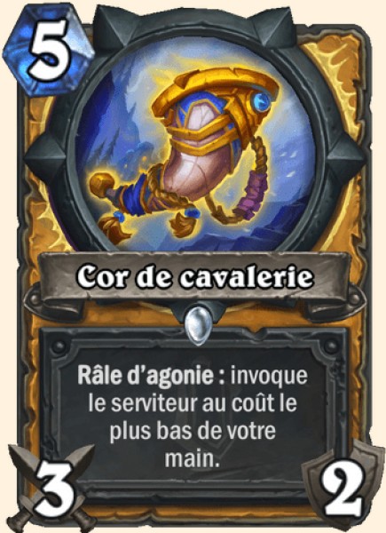 Cor de cavalerie carte Hearhstone