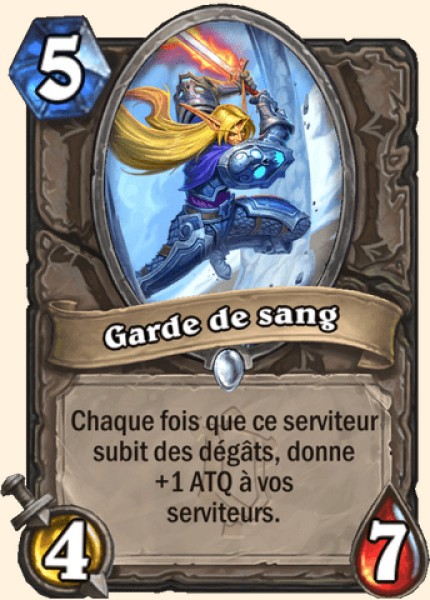 Garde de sang carte Hearhstone