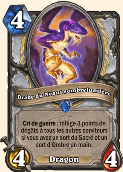 Drake du Neant sombrelumiere carte Hearhstone