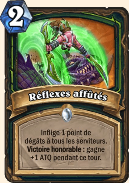 Reflexes affutes carte Hearhstone