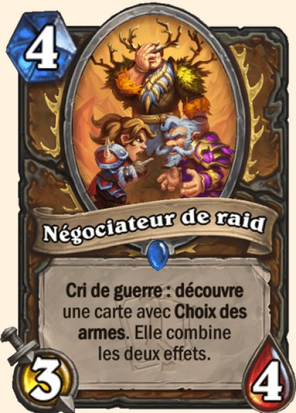 Negociateur de raid carte Hearhstone