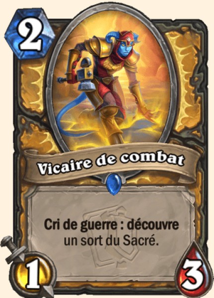 Vicaire de combat carte Hearhstone