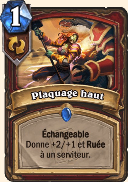 Plaquage haut carte Hearhstone