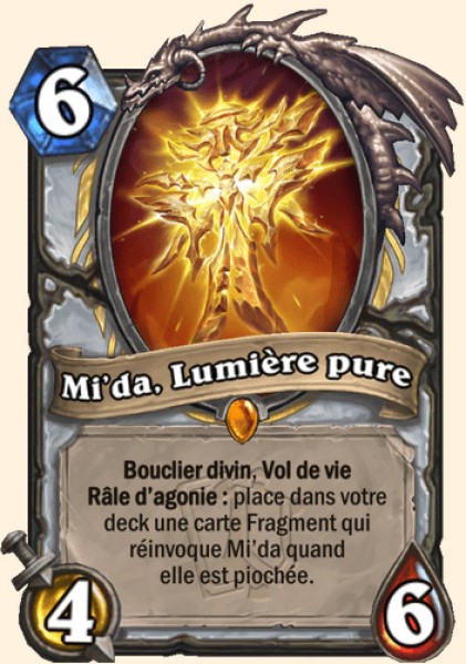 Mi'da, Lumiere pure carte Hearhstone