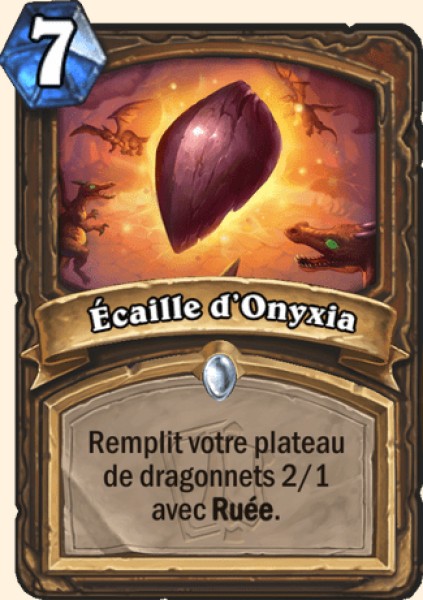 Ecaille d'Onyxia carte Hearhstone