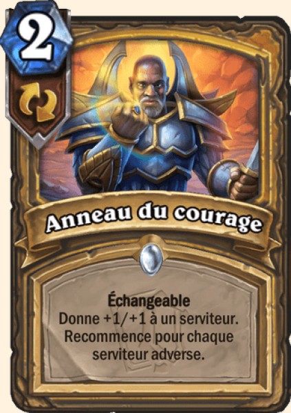 Anneau du courage carte Hearhstone