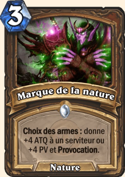 marque de la nature