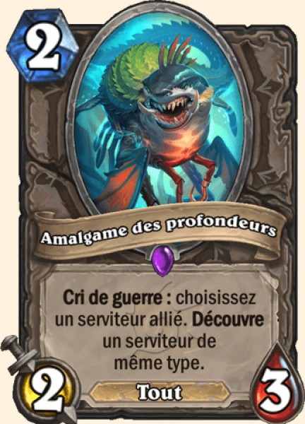 Amalgame des profondeurs carte Hearhstone