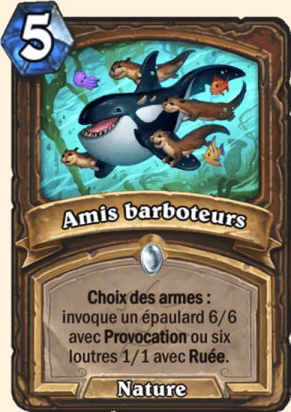 Amis barboteurs carte Hearhstone