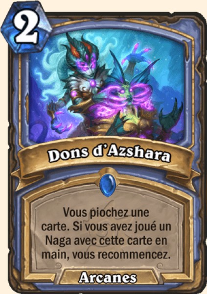 Dons d'Azshara carte Hearhstone