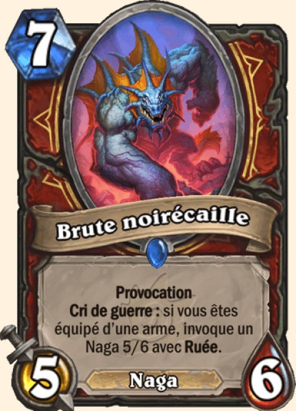 Brute noirecaille carte Hearhstone