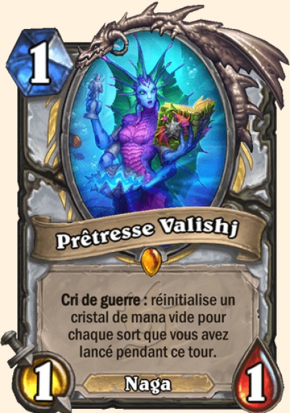Pretresse Valishj carte Hearhstone