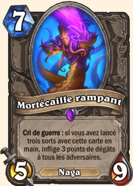 Mortecaille rampant carte Hearhstone