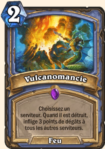 Volcanomancie carte Hearhstone
